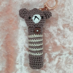 【送料無料】リップクリームの長さとリボン・くまちゃん色が選べるリップクリームケース 12枚目の画像