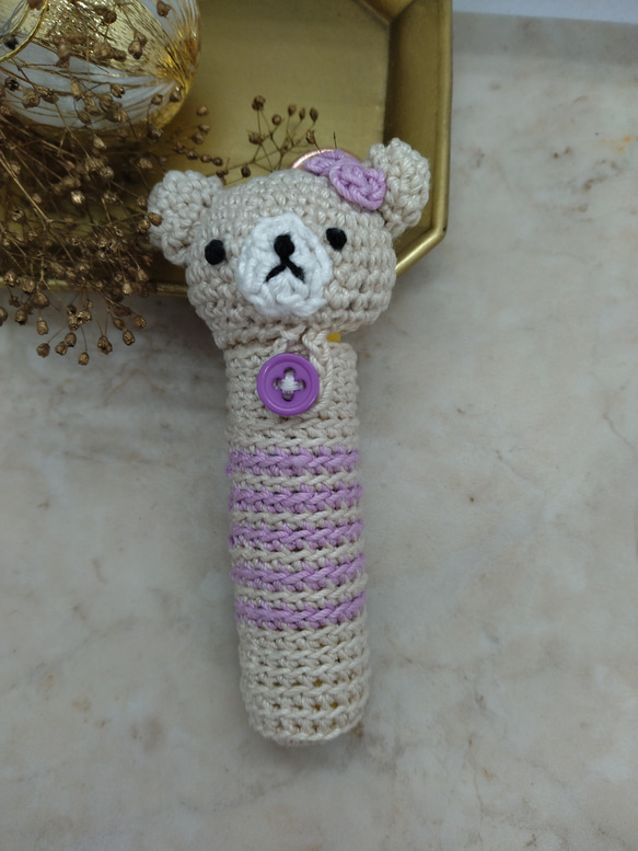 【送料無料】リップクリームの長さとリボン・くまちゃん色が選べるリップクリームケース 14枚目の画像