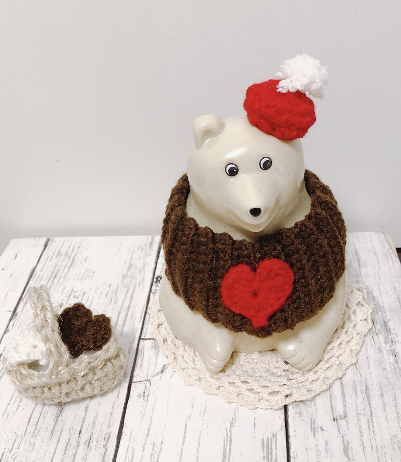 しろくま貯金箱＊バレンタイン・ホワイトデーitem しろくま貯金箱＊バレンタイン・ホワイトデーitem しろくま貯金箱