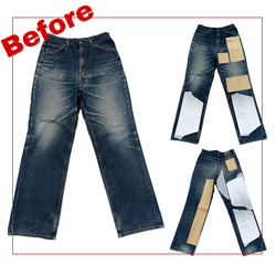 改造訂製款-Lee牛仔褲再生斜紋刺繡腰包 第6張的照片
