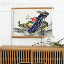 【NO.430】孔雀と牡丹の日本画アートポスター☆お正月和柄和室インテリア和モダンA3A2A1B5B4B3B2B1ハガキ 13枚目の画像