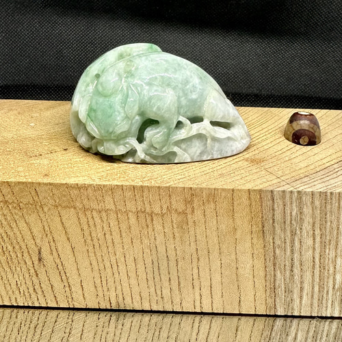 国宝級 糸魚川産最高級翡翠 精密彫刻貔貅 彫刻 ケンちゃんの 国宝級 糸魚川産最高級翡翠 精密彫刻貔貅 彫刻 ケンちゃんの