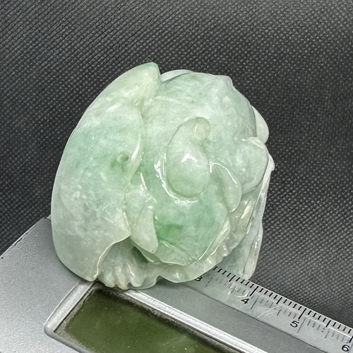 国宝級 糸魚川産最高級翡翠 精密彫刻貔貅 彫刻 ケンちゃんの