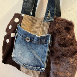 デニムリメイクバッグウエストポーチボディーバッグハンドメイド デニムリメイクボディバック ボディバッグ・ウエストポーチ