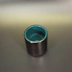 Urushi Bowl  (酒器) 　　 黒漆銅粉蒔摺漆浅黄色漆　② 4枚目の画像