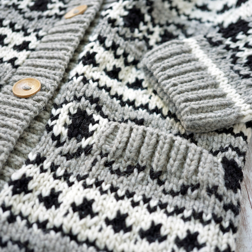 美品 MHL. カウチンニット 厚手 ショールカラー ウール100% グレー 美品 MHL. カウチンニット 厚手 ショールカラー ウール100% グレー 美