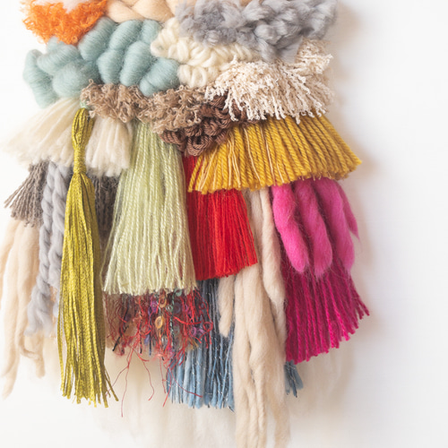 一点もの】流木ウィービングタペストリー『primitive, o.』