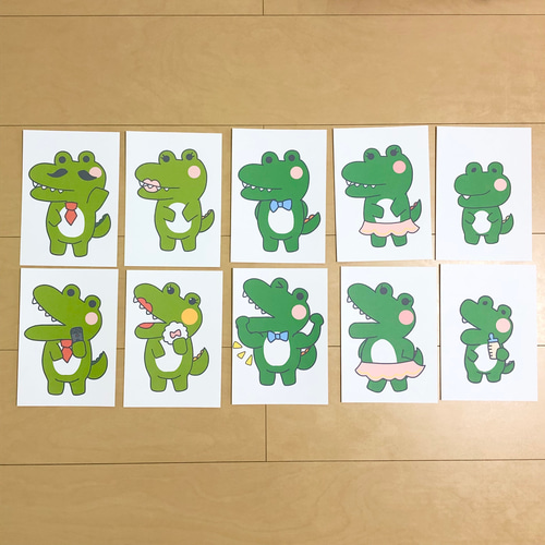 ペープサート わにのかぞく 保育 夏のうた 童謡 雑貨・その他 かまぼこ 