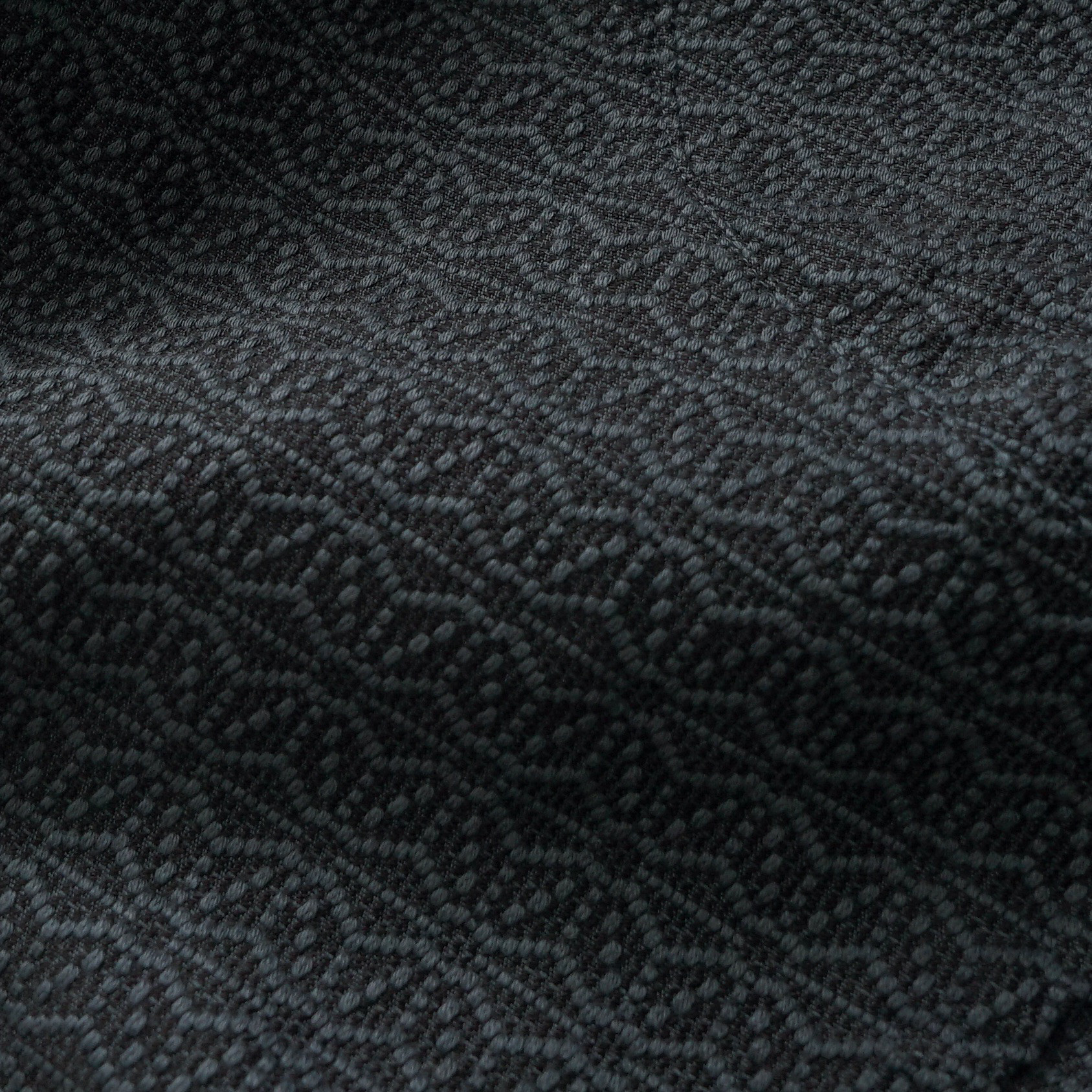 麻柄キャンプワークパンツ/ブラック/刺し子織