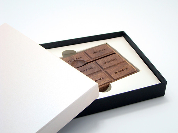 板チョコ型木製名刺入れ　-チョコ- 8枚目の画像