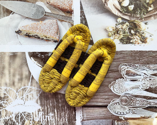 布ぞうり indoor cloth sandals (全長: 23cm, 幅: 最大9cm) PN: 221001