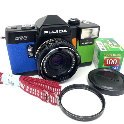 22-196 リメイクカメラ FUJICA ST-F（ブルー・オレンジ・ライム