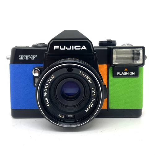 22-196 リメイクカメラ FUJICA ST-F（ブルー・オレンジ・ライム
