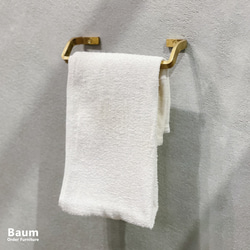＼送料無料／[Brass Towel Hanger]真鍮タオルハンガー フック 傘掛け 植物 店舗什器 -181_b‐ 1枚目の画像