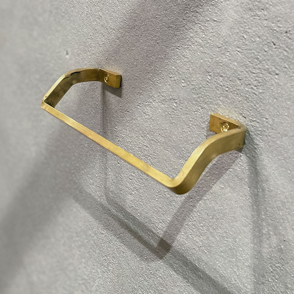 ＼送料無料／[Brass Towel Hanger]真鍮タオルハンガー フック 傘掛け 植物 店舗什器 -181_b‐ 6枚目の画像