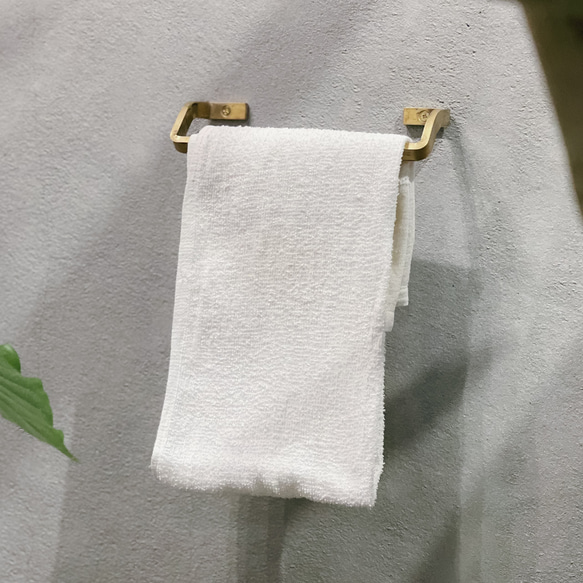 ＼送料無料／[Brass Towel Hanger]真鍮タオルハンガー フック 傘掛け 植物 店舗什器 -181_b‐ 11枚目の画像