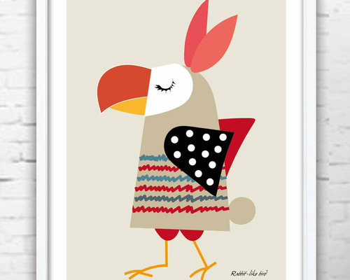 一石二鳥 アート アートポスター ポスター A4 アートsei