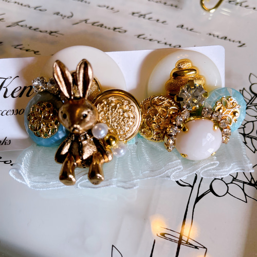 NO 193 レジン ヘアゴム ブローチ ハンドメイド 猫ちゃん ぽちタマ茶子