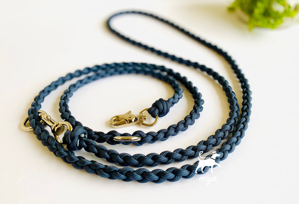 受注制作 パラコードカフェリード リード・首輪 M IYA 通販 15188402