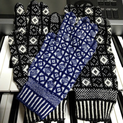 サンカグローブ女性用Sサイズ(日本製アクリルとウール混毛糸)サンカ手袋の小さめサイズ 4枚目の画像