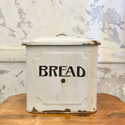 ⚪アンティーク⚪BREAD缶 ホーローブレッド缶