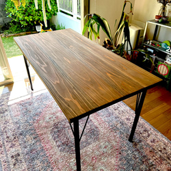 ☆大人気☆【幅160x74】杉無垢材テーブル ※天板のサイズと色をお選び