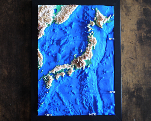 葛飾北斎作「神奈川沖浪裏」、木版画、ジクレー、版画、富士山