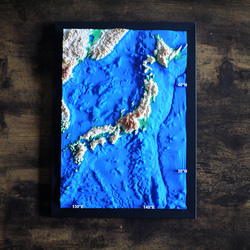 立体日本地図ーA4サイズ 1枚目の画像