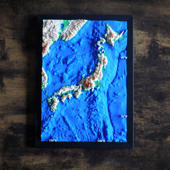 立体日本地図ーA4サイズ 1枚目の画像
