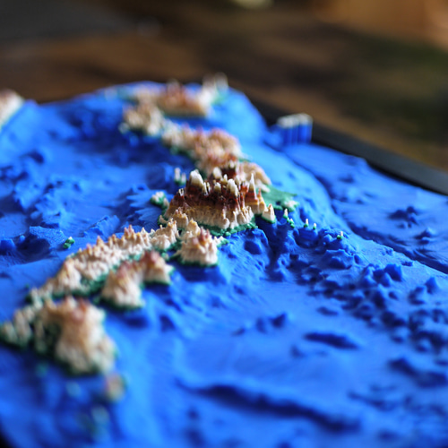 立体日本地図ーA4サイズ その他インテリア雑貨 sgeez 通販