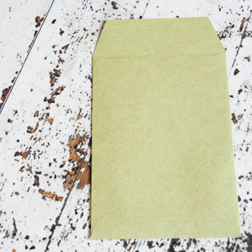 はがきサイズ縦型封筒 5色 各5枚 シンプル ラッピング袋