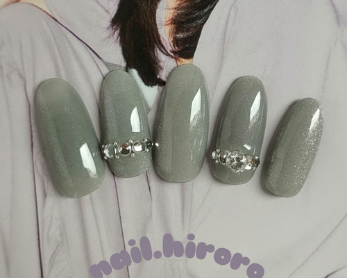 RIPINAIL ネイルチップ #2 OM グレー RIPI NAIL