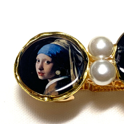 真珠の耳飾りの少女〔バレッタ〕数量限定‼️フェルメール 3枚目の画像