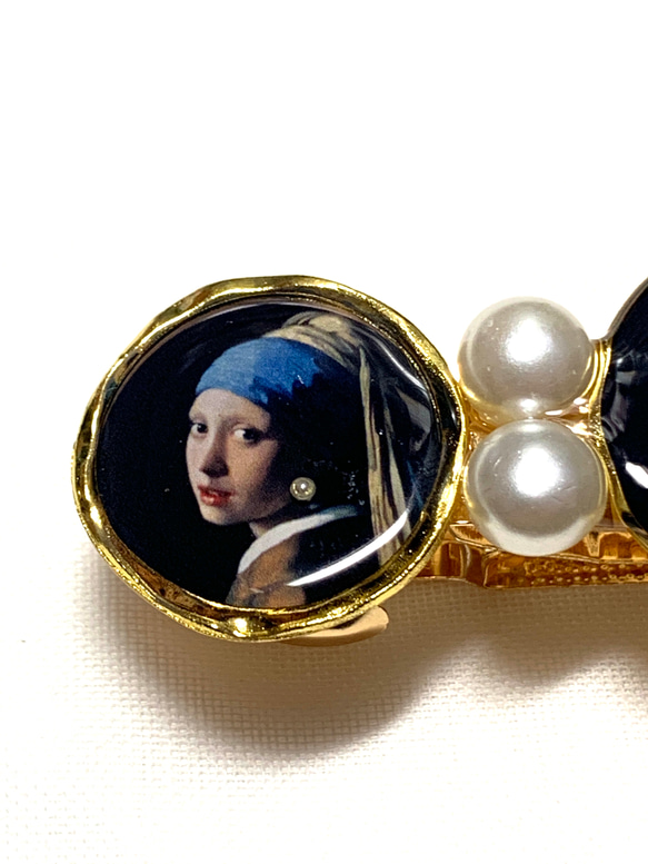真珠の耳飾りの少女〔バレッタ〕数量限定‼️フェルメール 3枚目の画像