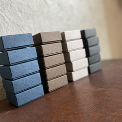 かぶせ型BOX 正方形ミニサイズ 5cm×5cm　再生紙　ナチュラル　10個　紙箱 4枚目の画像