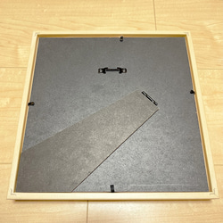 【再販】うさぎと苺の木版画 / 額入り 4枚目の画像