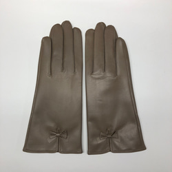 革手袋[249] 21cm 落ち着きカラーのチビリボン 2枚目の画像