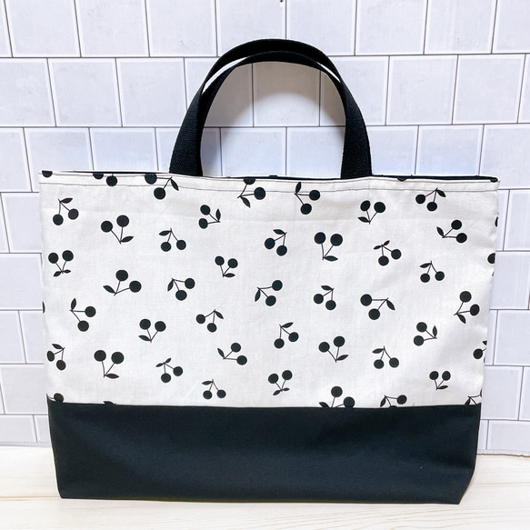 新作2023 レッスンバッグ 女の子 さくらんぼ サイズオーダー可能