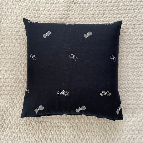 ⚮̈ミナペルホネン choucho ダークネイビー クッションカバー