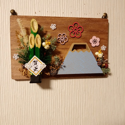 門松　お正月飾りの木製ボードアレンジ＾＾ 1枚目の画像