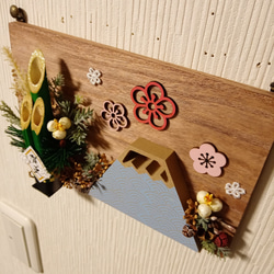 門松　お正月飾りの木製ボードアレンジ＾＾ 7枚目の画像