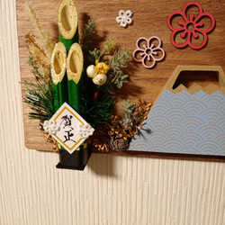 門松　お正月飾りの木製ボードアレンジ＾＾ 3枚目の画像