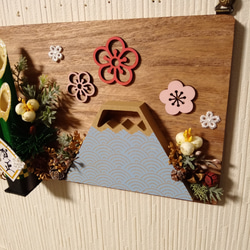 門松　お正月飾りの木製ボードアレンジ＾＾ 4枚目の画像