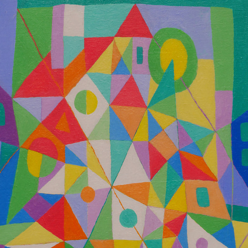 超希少◇がんどうあつし1998肉筆絵画過去の実験作品『風景 超希少◇がんどうあつし1998肉筆絵画過去の実験作品『風景