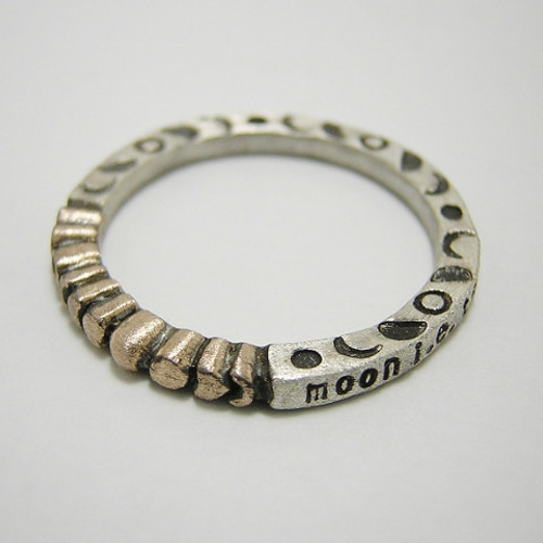 moon i.e. tsuki i.e. luck pink silver+silver 925 1～27号 月の  