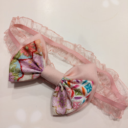 ベビー袴　色彩桜✕ピンク　ひな祭り 3枚目の画像