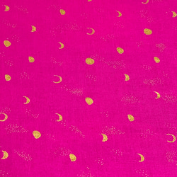 Sarah Watts 110cm x 50cmずつ切売 - 夜空/Pink+Gold 2枚目の画像