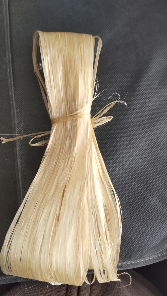 麻飾り　栃木県産　精麻　トチギシロ　八重菊結び　麻　淡路島　長寿　御祈祷済 お守り】菊結び / 精麻のお守り（祓い清めアクセサリー）※ご注文