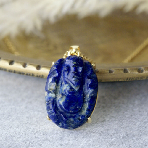 ガネーシャ　ラピスラズリ② 豊かさの神】ラピスラズリ ガネーシャ | Y.S.Y24