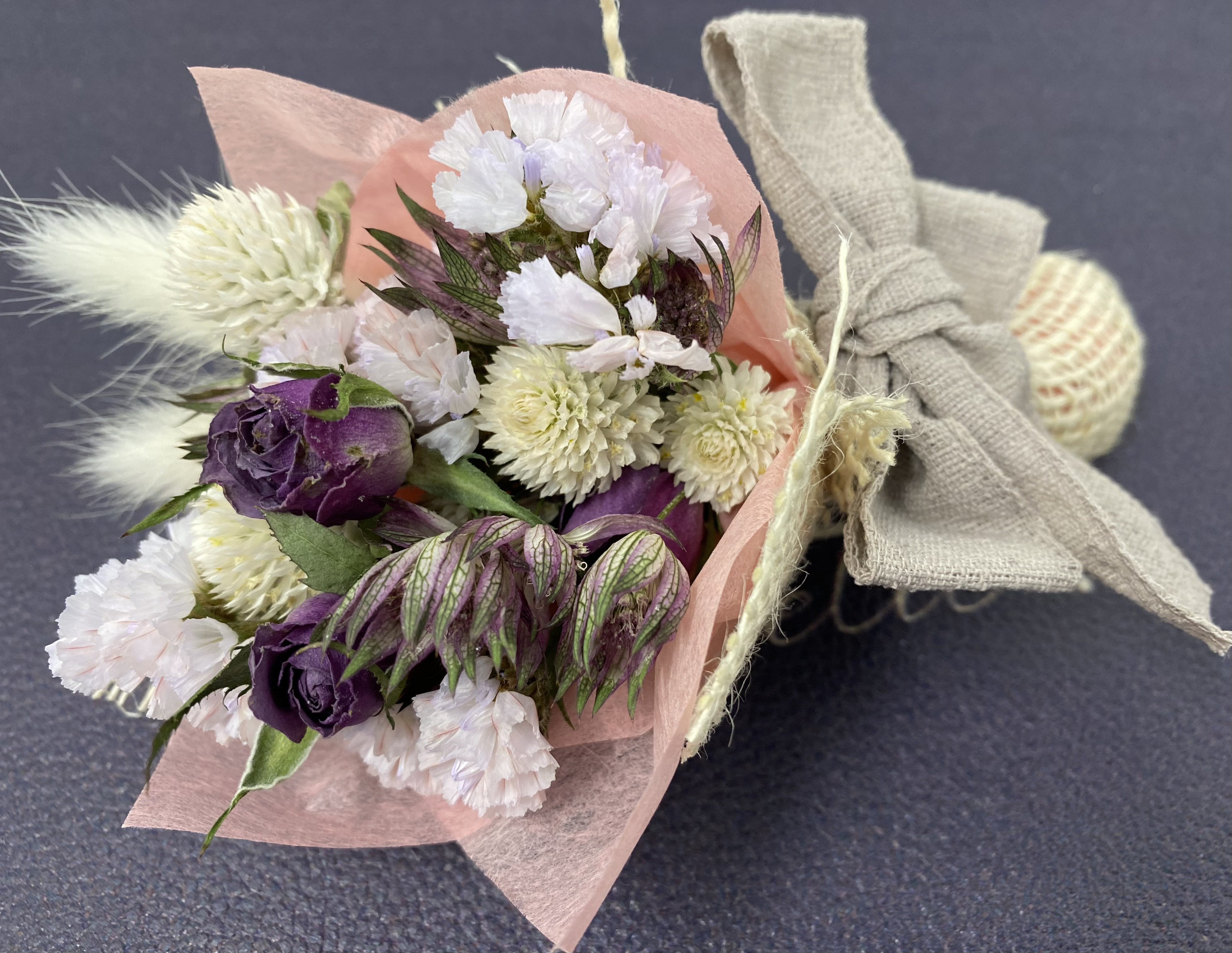カラー選べます！】小さなカラフルドライフラワー花束